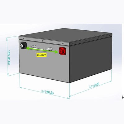 batería profunda del ciclo de 12V 300Ah rv para el remolque de campista Motorhome Underseat
