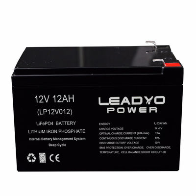comprar Baterías recargables de ciclo profundo Lifepo4, baterías de ión de litio de 12V 10ah 12ah fabricación en línea