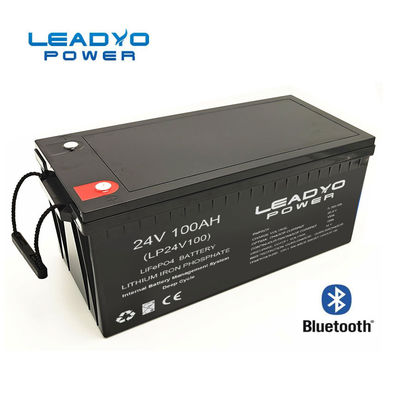 Baterías profundas elegantes del ciclo Lifepo4 de Marine Battery 24v 100Ah de la ión de litio para los yates del barco con Bluetooth
