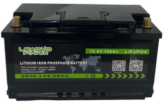 L4 L5 12.8V 100Ah Batería LiFePO4 Con Certificados CE/UN38.3/MSDS para Camper Van