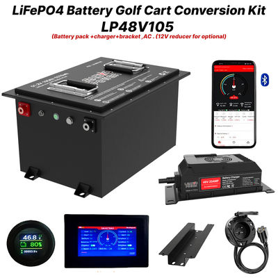 comprar 48V 105Ah 51.2V2 250Amp LiFePO4 Kit de conversión de la batería del carrito de golf, 5 años de garantía fabricación en línea