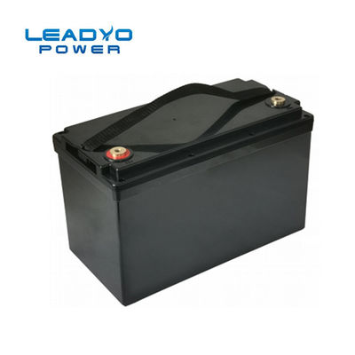 comprar Caja del ABS de Screwable del negro de la batería 12V 100ah 1280Wh de Leadyo Smart BMS Lifepo 4 fabricación en línea