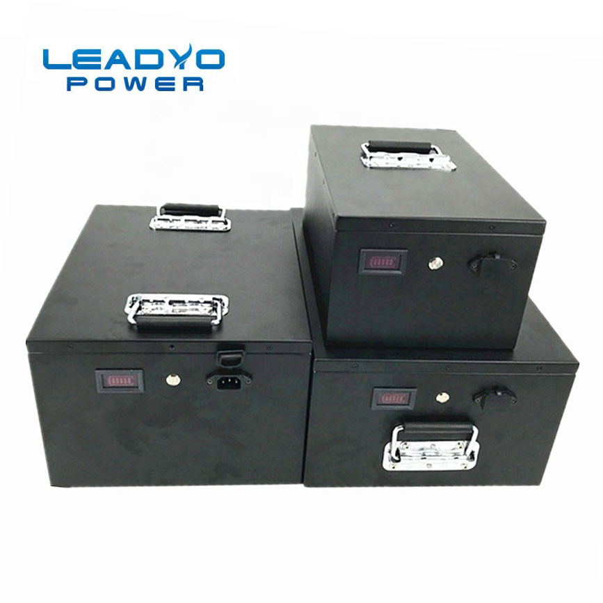 Flexible Size 48V 50Ah Lithium Deep Cycle Battery For Solar Power 2 years Warranty