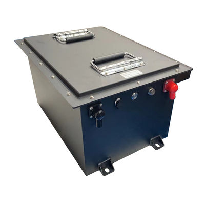 Litio recargable Ion Battery With LCD de la caja metálica del carro de golf 48V 105Ah y PODER RS485