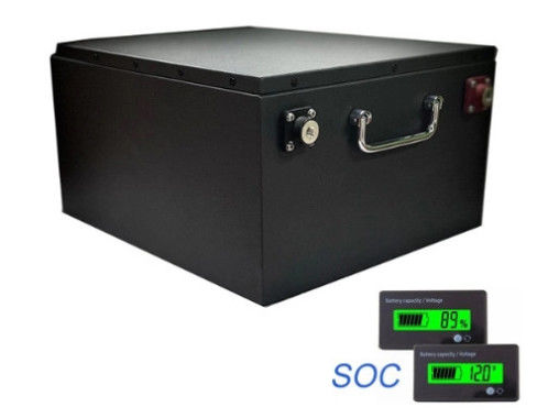 Buen precio Batería de gran intensidad del carro de golf de 48V 200A Lifepo4 recargable con BMS en línea