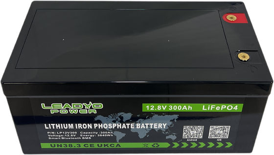 Buen precio Batería inteligente Bluetooth 12.8V LiFePO4 12V 300Ah Baterías recargables con caja ABS IP66 en línea