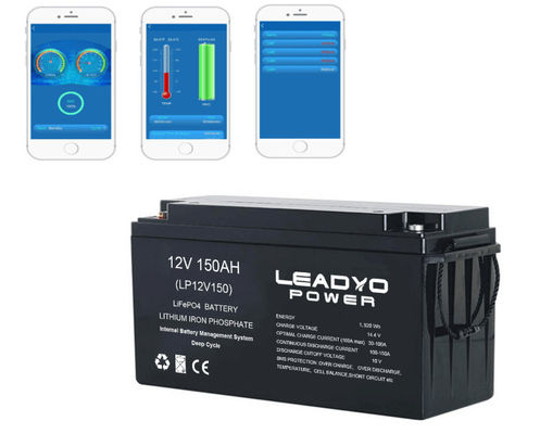 Buen precio Baterías profundas recargables del ciclo LiFePO4 de Marine Battery 12v 150Ah de la ión de litio con el App de Bluetooth en línea