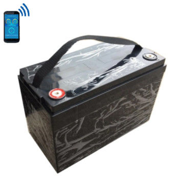Batería marina recargable de hierro de litio 12V 120Ah LiFePO4 Baterías de ciclo profundo con Smart BMS