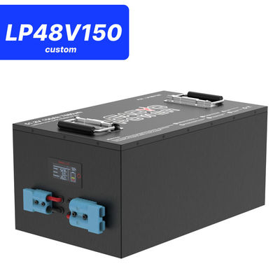 48V 150Ah 51.2V LiFePO4 Batería de carrito de golf, 250A BMS, 4000+ ciclos Batería de litio, potencia máxima de 12.8kW